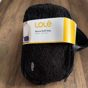 Black Fleece Belt Bag Unisex